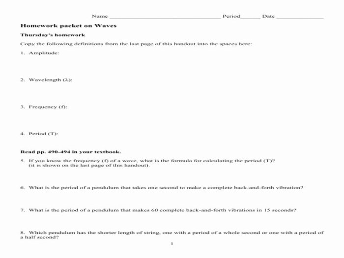 Bill nye waves answer key