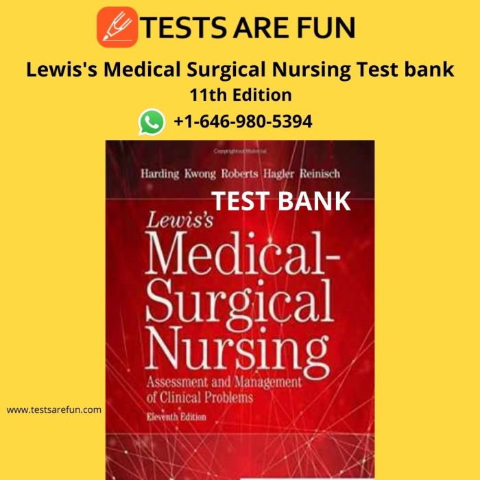 Lewis medical surgical test bank