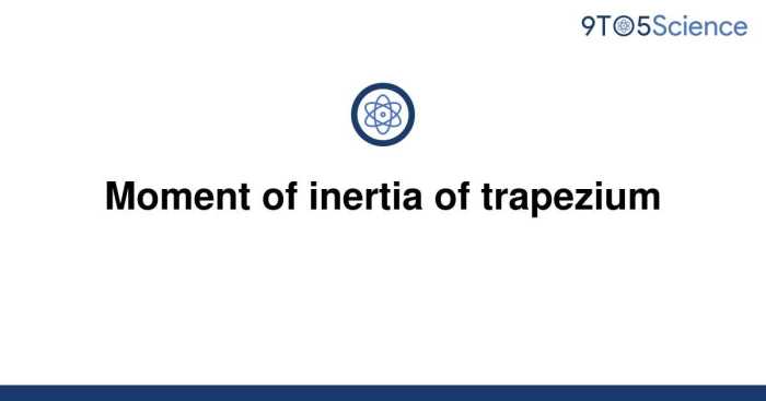 Moment of inertia of trapezium