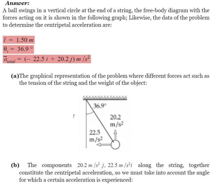 A ball of mass m swings in a horizontal circle