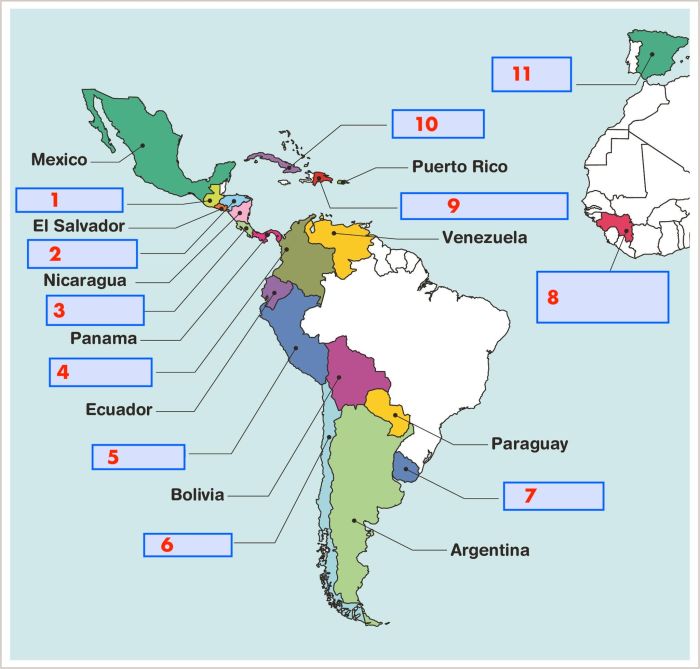 Spanish speaking countries and their capitals quiz